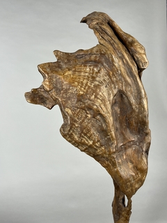 Escultura de Eduardo Blaquier en madera y metal plateado - tienda online