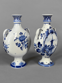 Vasos en porcelana holandesa Delft - Mayflower