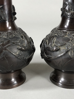 Ánforas Chinas en bronce Circa 1870 - tienda online