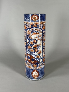 Paragüero en porcelana China Imari, fin Siglo XIX