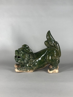Perros Fau Chinos en terracota esmaltada Siglo XIX