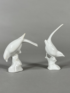 Figuras de aves en porcelana blanca Eslovaca - comprar online