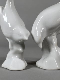 Figuras de aves en porcelana blanca Eslovaca - comprar online