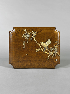 Caja Inglesa roble macizo con decoración a la Chinoiserie - comprar online