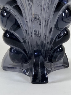 Florero Art-deco en vidrio prensado en frio - comprar online