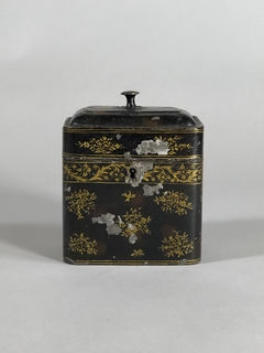 Caja Tea Caddy Inglesa época Regency en tole - comprar online