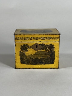 Caja Tea Caddy Francesa en tole, Circa 1815 - comprar online