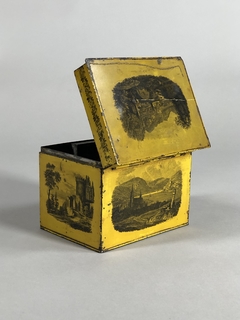 Caja Tea Caddy Francesa en tole, Circa 1815 - Mayflower