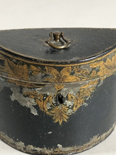 Caja Tea Caddy Inglesa en tole Circa 1820 - Mayflower