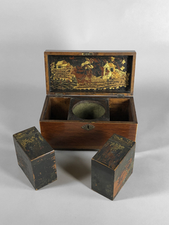 Caja Tea Caddy Inglesa en caoba Circa 1820. - tienda online