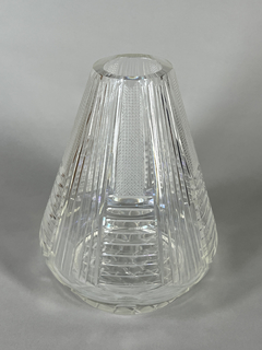 Vaso Art Deco en cristal hialino - comprar online