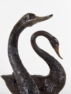 Esculturas chinas de cisnes en bronce - Mayflower