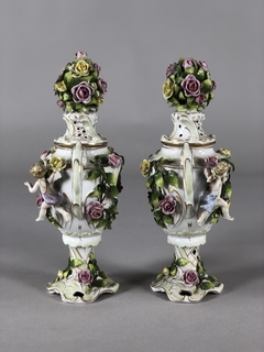 Ánforas Italianas en porcelana Circa 1810 en internet