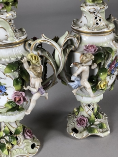 Ánforas Italianas en porcelana Circa 1810 - Mayflower