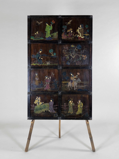 Panel Chino en madera con motivos costumbristas