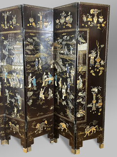 Biombo Oriental de 6 paneles, Siglo XVIII - comprar online