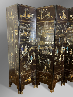 Biombo Oriental de 6 paneles, Siglo XVIII en internet