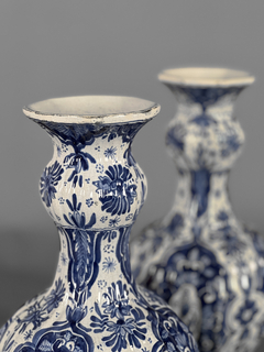 Vasos Holandeses en porcelana Delft PPio Siglo XX - Mayflower