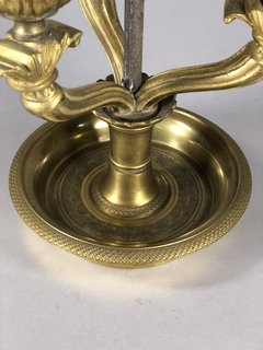 Lámpara bouillotte francesa época Napoleón III en bronce - Mayflower