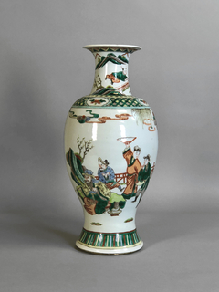 Vaso de porcelana China Famille Verte