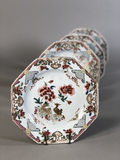 Plato porcelana Compañía de Indias, Famille Rose - tienda online