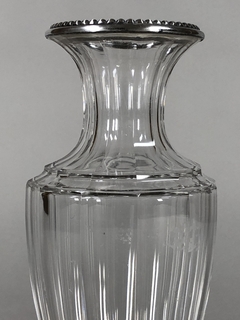 Florero de cristal con virola de plata - Mayflower