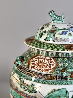 Potiche Porcelana China Famille Verte - tienda online