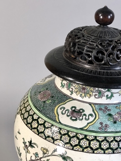 Potiche porcelana China Famille Verte - tienda online