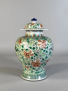 Potiche porcelana China Famille Verte