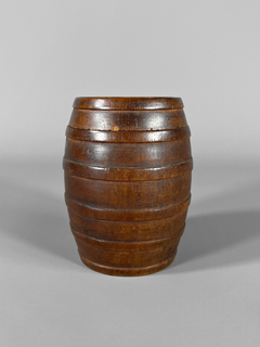 Caja tabaquera en madera forma de barril con tapa - comprar online