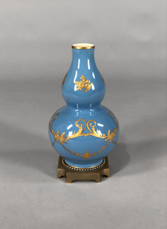 Imagen de Vasos Franceses porcelana doble godet y bronce ormolu