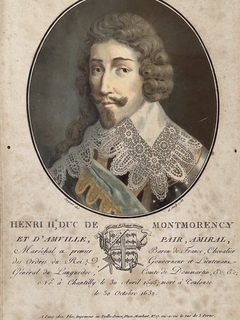 Grabado Francés representando a noble, fechado 1788 en internet