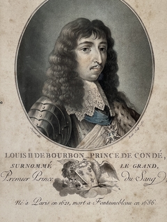Grabado Francés representando a noble, fechado 1788 - tienda online