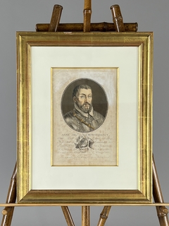 Grabado Francés representando a noble, fechado 1788 - comprar online