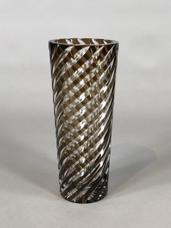 Vaso cristal Italiano diseño espiralado