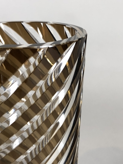 Vaso cristal Italiano diseño espiralado en internet