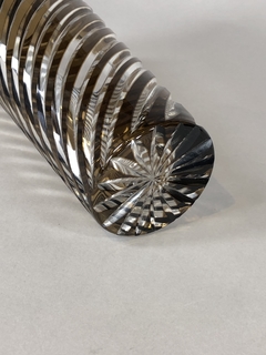 Vaso cristal Italiano diseño espiralado - tienda online