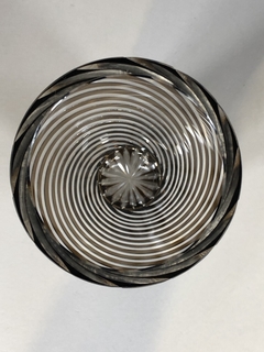 Imagen de Vaso cristal Italiano diseño espiralado