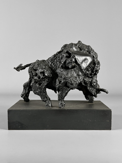 Imagen de Escultura Francesa de los años 60 en bronce empavonado