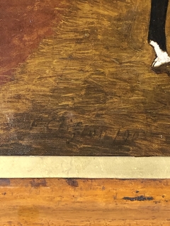 Oleo Inglés sobre tela firmado F. Clifton - Mayflower