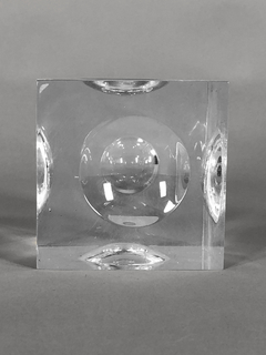 Pisa papel cubo de acrílico, diseño años 70 - tienda online
