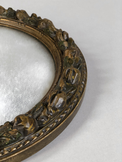 Espejo convexo con marco Francés de madera tallada - comprar online