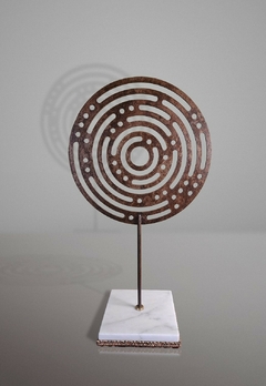 Obra "Code" en hierro, mármol y bronce por L. Schmidt - comprar online