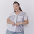 ART 3777 Camisa Rayada Combinada Lino - FACTO TALLES GRANDES