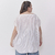 ART 3708 Blusa Rayada En V Bolsillo - tienda online