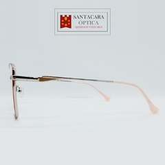 Armazón Humah YC33004 rojo claro y plateado - Santacara Óptica