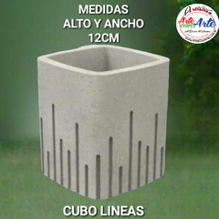 PIEZA CEMENTO 016 CUBO LINEAS 12X12 - 3 CUOTAS SIN INTERES - DESCUENTOS POR PAGO EFECTIVO, DEBITO Y CREDITO EN UN PAGO