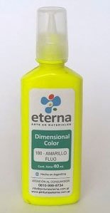 ETERNA PINTURA DIMENSIONAL FLUO 40 ML Amarillo Fluo