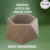 PIEZA CEMENTO 085 MAXI HEXAGONAL (6X10) - 3 CUOTAS SIN INTERES - DESCUENTOS POR PAGO EFECTIVO, DEBITO Y CREDITO EN UN PAGO