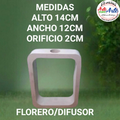 PIEZA CEMENTO 098 FLORERO/DIFUSOR RECTANGULAR - 3 CUOTAS SIN INTERES - DESCUENTOS POR PAGO EFECTIVO, DEBITO Y CREDITO EN UN PAGO